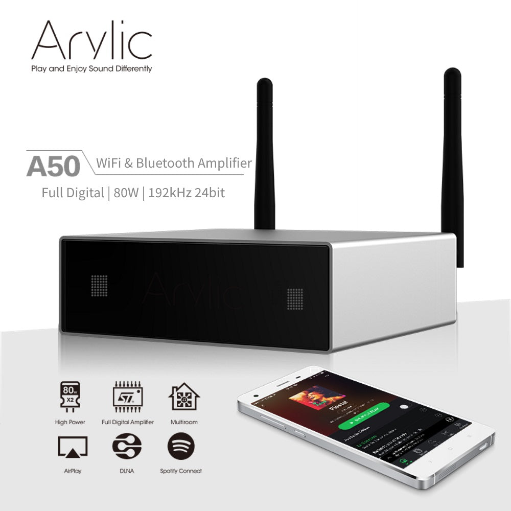Arlyic | A50 WiFi & Bluetooth Amplifier